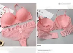 【新作】大きいサイズ ブラジャー ショーツ E85 ピンク エロ 透け レース