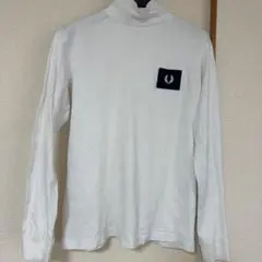 FredPerryホワイト タートルネック トップスメンズSサイズ　ユニセックス