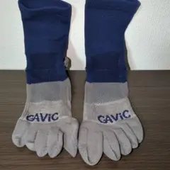 CAVIC 5本指ソックス ネイビー/グレー