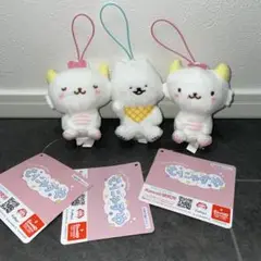 【新品タグ付き】サンリオ むにゃすやマスコット がおぱわるぅ・ぽっきょくてん3種