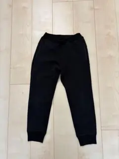 ユニクロUNIQLO ドライストレッチスウェットパンツ130 ブラック②