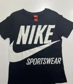 00s NIKE ビッグロゴ Tシャツ 黒 半袖 スウォッシュ