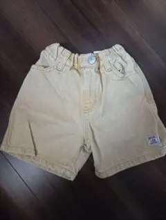 90cm ベージュデニム風ハーフパンツ