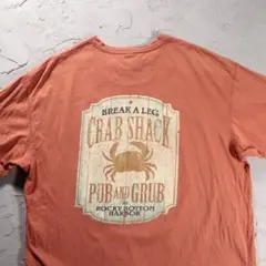 PARADISE SHORES Tシャツ カニ　イラスト　アメリカジョーク