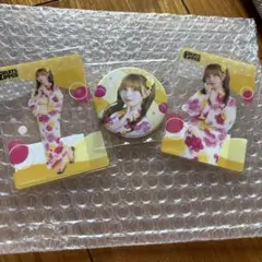 FRUITS ZIPPER 浴衣すきくじ 早瀬ノエル クリアカード 缶バッチ