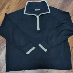 サマンサモスモス　ハーフジップニット