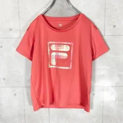 FILA フィラ (L) スポーツウェア　Tシャツ 運動　ピンクベージュ