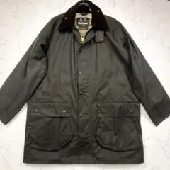 【未使用級】Barbour BORDER WAX コート　XL相当　セージ