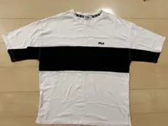 FILA バイカラー Tシャツ ホワイト ブラックのサムネイル