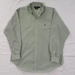 Ralph Lauren BLAKE グリーン チェック ドレスシャツ