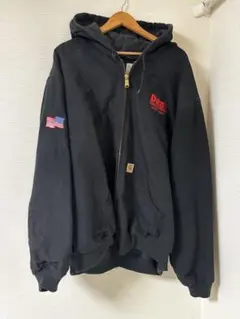 Carhartt フルジップパーカー　ダック地 アクティブジャケット黒