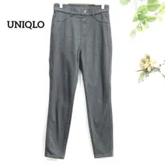 UNIQLO ヒートテック スリムフィットパンツ M グレー　ストレッチ　防寒