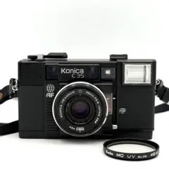 【完動品】コニカ Konica C35 AF2 フィルムカメラ 動作確認済み フィルムカメラ】Konica C35 AF2 ジャスピンコニカ ハンディ「Auto