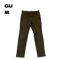 GU ジーユー ストレッチスリムチノ カーキ M 古着