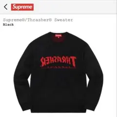 美品 Supreme Thrasher Sweater 黒 S Supreme x Thrasher Sweater Black Grey Orange 3colors FW24