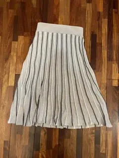 美品 ROPÉ PICNIC プリーツニットスカート 38サイズ ライトブラウン