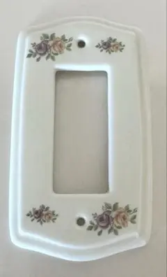 イマンローズスイッチカバー3個穴陶器