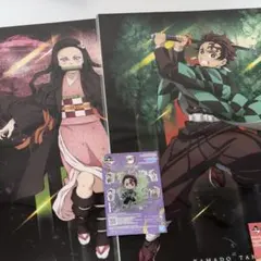 一番くじ 鬼滅の刃 雷の兄弟 アクリルチャーム ポスター 炭治郎 禰豆子