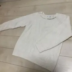 LOWRYS FARM LEPSIM アイボリー ニットセーター ビーズ