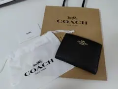 COACH 二つ折り財布 ブラック