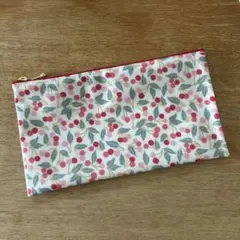 リバティ ポケットティシュケース&丸い巾着❤︎チャイブミッドナイト