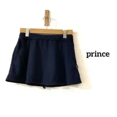 prince テニススコート　ミニスカート ウエストゴム紐付き　ネイビー　L