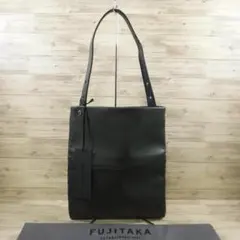 フジタカ 定価29700円 レザートートバッグ 伊製牛革 B5 ショルダーバッグ