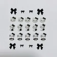 キティ ネイルパーツ セット 15個＋おまけ　⑦