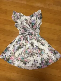 MERCURYDUO フラワープリント ノースリーブワンピース