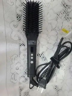 SALONIA ブラシヘアアイロン 温度調整機能付き