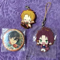 あんスタ Trick star 遊木真 氷鷹北斗 衣更真緒 ラバスト 缶バッジ