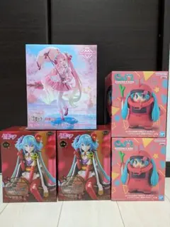 初音ミク桜ミクAMP+ シャアザクぐるみ Flower Fairy椿3種セット