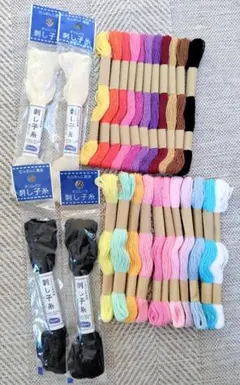 刺繍糸セット 26本(オリムパス、DAISO)