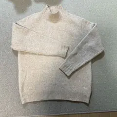 ユニクロ JWAスフレーンモックネックセータ 一 ベージュ ハイネックセーター