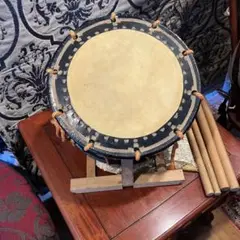 締太鼓、台付、ケース付　中古 楽天市場】締太鼓 ケース付き TS 和楽器/和太鼓 能楽から祭囃子