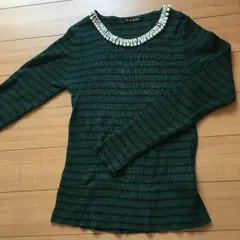 INGNI ビジューニットトップス