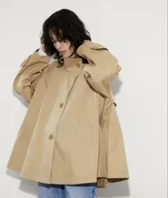 アダムエロペ　フレアミドルトレンチコート 【新品未使用】