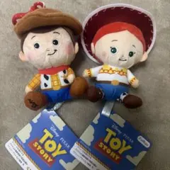 の*ん様 トイ・ストーリー5 ウッディ ジェシー ぬいぐるみ BIG 2体