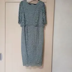 レース ミディ丈ドレス