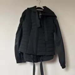 未使用GUESSフード付ジャケット黒キルティングベストセット2way ゲス