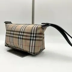 BURBERRY タグ付き未使用 ノバチェック ポーチ - メルカリ