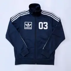 adidas ナイロンジャケット ネイビー