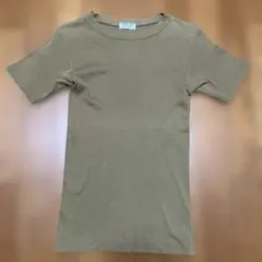 HELMUT LANG リブTシャツ カーキ 日本製のサムネイル