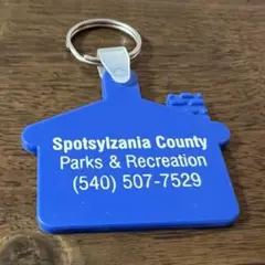 送料込 Spotsylvania County キーホルダー 家型 USA
