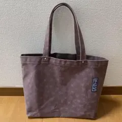 一澤信三郎帆布　アトムモノグラム　紫　 【Ａ4入ります】