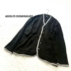 アドルフォドミンゲス【L】ニットカーディガン　羽織り　ボタン　コットン