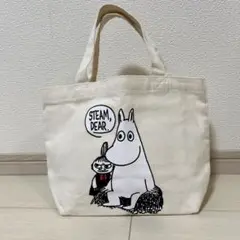 ミニトートバッグ ランチバック ムーミンとリトルミイ ホワイト