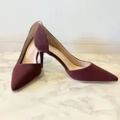 【新品未使用】バーガンディ/ポインテッドトゥ/ハイヒール