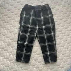 petit main チェック柄ロングパンツ 90cm