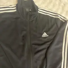 adidas ブラック ジャージ 3本ライン